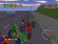 une photo d'Ã©cran de Road Rash 64 sur Nintendo 64